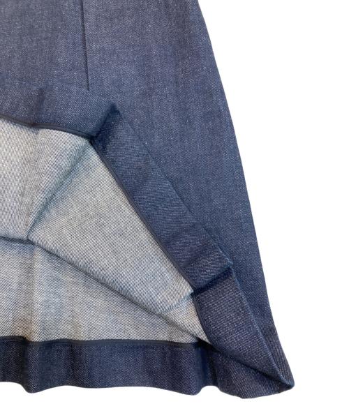 MIU MIU（ミュウミュウ）MIU MIU (ミュウミュウ) デニムプリーツワンピース インディゴ サイズ:44の古着・服飾アイテム