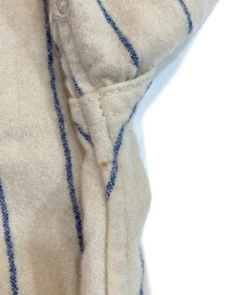 RAWLINGS（ローリングス）RAWLINGS (ローリングス) 40～50s フランネルベースボールシャツ アイボリー×レッド サイズ:SIZE 44の古着・服飾アイテム