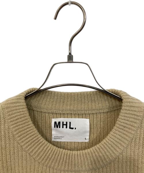 MHL（マーガレットハウエル）MHL (マーガレットハウエル) FINE SHETLAND/ファイン・シェットランド ニット ベージュ サイズ:SIZE Lの古着・服飾アイテム