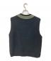 MHL (マーガレットハウエル) TOUGH WOOL RIB/タフ・ウール・リブ　 ニットベスト ブラック サイズ:SIZE M：10000円
