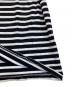 中古・古着 maison kitsune (メゾンキツネ) ボーダーカットソー ホワイト×ブラック サイズ:M：5000円