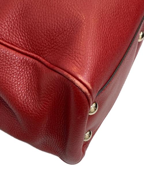 GUCCI（グッチ）GUCCI (グッチ) バンブー スモール バッグ レッドの古着・服飾アイテム