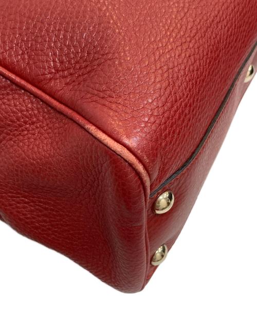 GUCCI（グッチ）GUCCI (グッチ) バンブー スモール バッグ レッドの古着・服飾アイテム