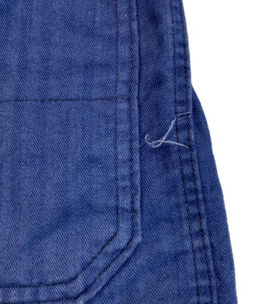 USED（ユーズド）USED (ユーズド) ヘリンボーンシャツジャケット ネイビー サイズ:SIZE 52の古着・服飾アイテム