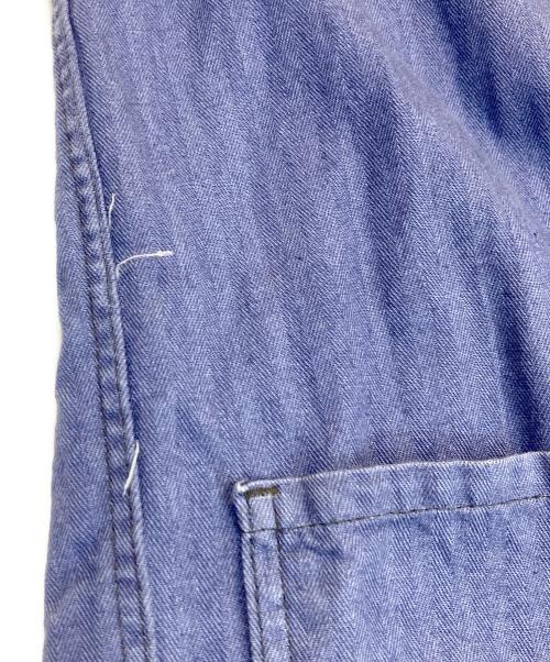 USED（ユーズド）USED (ユーズド) ヘリンボーンシャツジャケット ネイビー サイズ:SIZE 52の古着・服飾アイテム