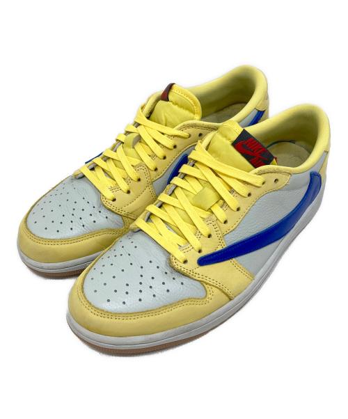 NIKE（ナイキ）NIKE Travis Scott (トラヴィススコット) Travis Scott Nike WMNS Air Jordan 1 Low/トラヴィススコットナイキWMNSエアジョーダン1ロウ イエロー サイズ:SIZE 28cmの古着・服飾アイテム