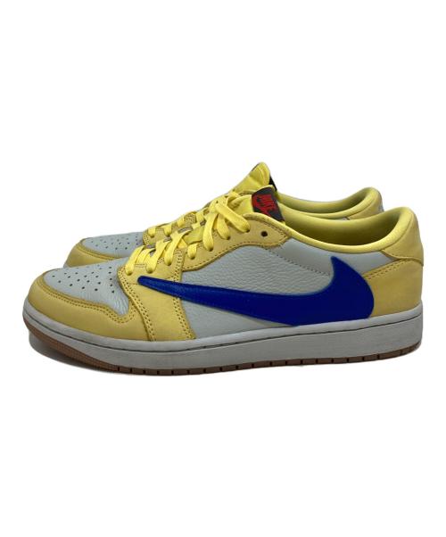 NIKE（ナイキ）NIKE Travis Scott (トラヴィススコット) Travis Scott Nike WMNS Air Jordan 1 Low/トラヴィススコットナイキWMNSエアジョーダン1ロウ イエロー サイズ:SIZE 28cmの古着・服飾アイテム