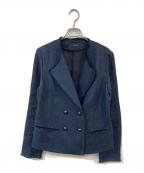 allurevilleアルアバイル）の古着「MANTECOリネンブレンドジャケット」｜ネイビー