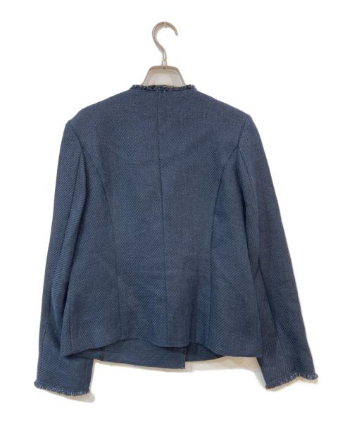 allureville（アルアバイル）allureville (アルアバイル) MANTECOリネンブレンドジャケット ネイビー サイズ:SIZE 2の古着・服飾アイテム