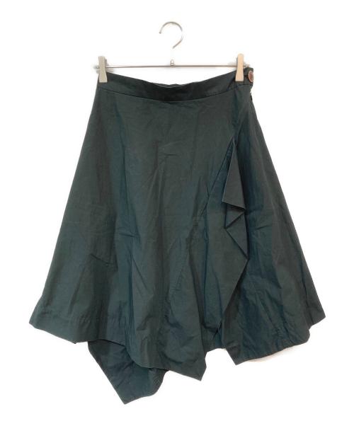 Vivienne Westwood RED LABEL（ヴィヴィアンウエストウッドレッドレーベル）Vivienne Westwood RED LABEL (ヴィヴィアンウエストウッドレッドレーベル) アシンメトリースカート ブラック サイズ:SIZE 03の古着・服飾アイテム