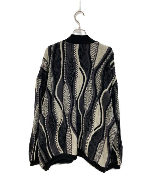 ZARA（ザラ）ZARA (ザラ) MAISON SPECIAL (メゾンスペシャル) ジャガードカーディガン ブラック サイズ:不明の古着・服飾アイテム