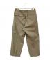 STILL BY HAND (スティルバイハンド) コットンギャバジンタックパンツ カーキ サイズ:SIZE 48：6000円