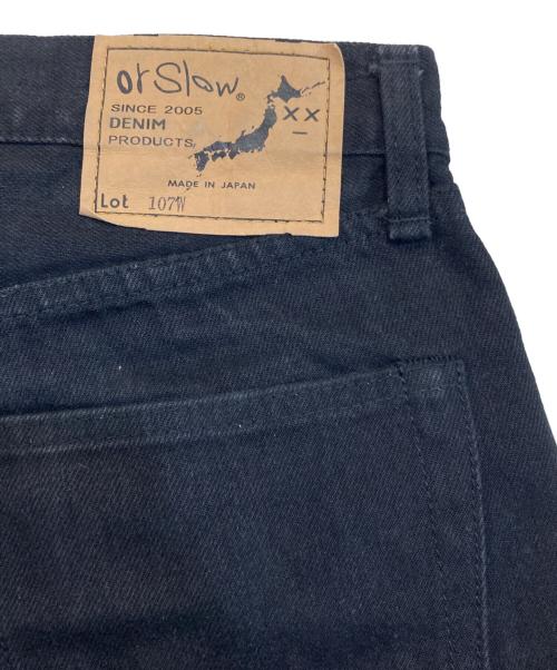 orSlow（オアスロウ）orSlow (オアスロウ) 107W ブラックデニムパンツ ブラック サイズ:SIZE Mの古着・服飾アイテム