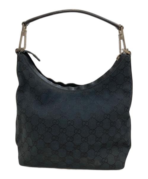 GUCCI（グッチ）GUCCI (グッチ) GGキャンバス ワンショルダーバッグ ブラックの古着・服飾アイテム