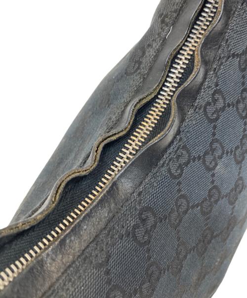 GUCCI（グッチ）GUCCI (グッチ) GGキャンバス ワンショルダーバッグ ブラックの古着・服飾アイテム