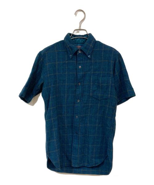 PENDLETON（ペンドルトン）PENDLETON (ペンドルトン) 60’s ウールチェックシャツ ブルー サイズ:Mの古着・服飾アイテム