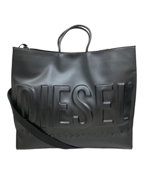 DIESEL（ディーゼル）DIESEL (ディーゼル) 2WAY 3D TOTE/2WAY　3Dトート ブラックの古着・服飾アイテム