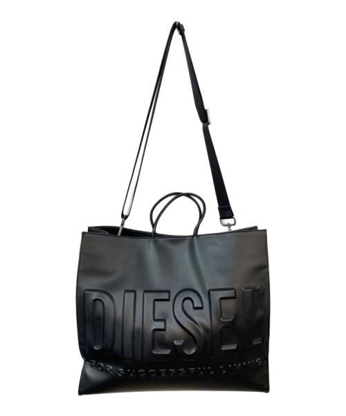 DIESEL（ディーゼル）DIESEL (ディーゼル) 2WAY 3D TOTE/2WAY　3Dトート ブラックの古着・服飾アイテム