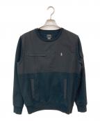 POLO RALPH LAURENポロ・ラルフローレン）の古着「切替スウェット」｜ブラック