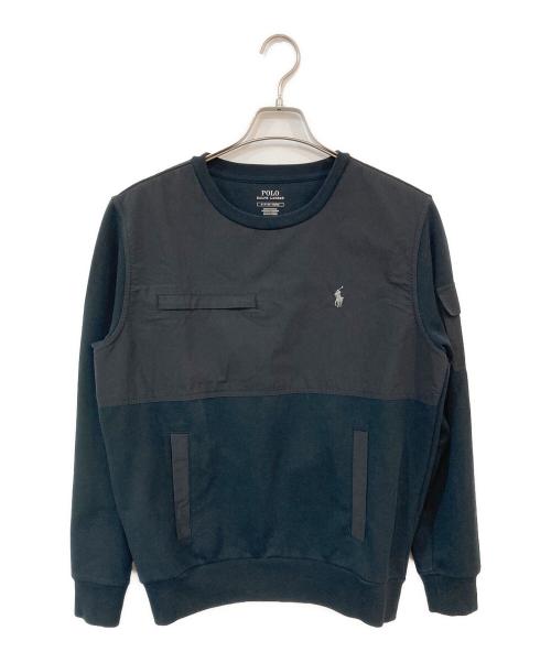 POLO RALPH LAUREN（ポロ・ラルフローレン）POLO RALPH LAUREN (ポロ・ラルフローレン) 切替スウェット ブラック サイズ:SIZE Sの古着・服飾アイテム
