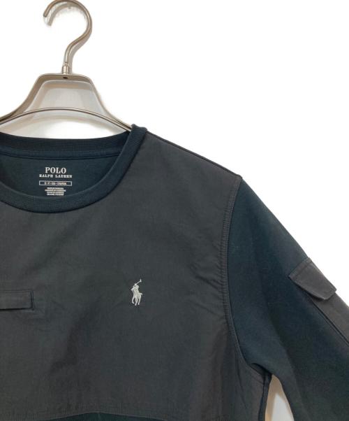 POLO RALPH LAUREN（ポロ・ラルフローレン）POLO RALPH LAUREN (ポロ・ラルフローレン) 切替スウェット ブラック サイズ:SIZE Sの古着・服飾アイテム