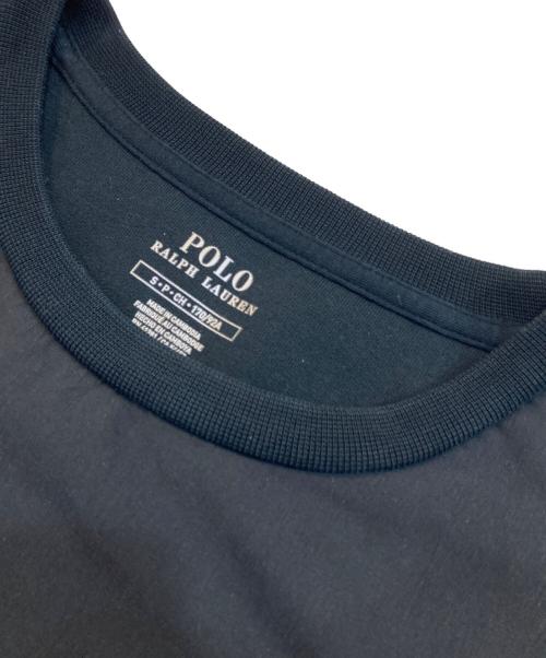 POLO RALPH LAUREN（ポロ・ラルフローレン）POLO RALPH LAUREN (ポロ・ラルフローレン) 切替スウェット ブラック サイズ:SIZE Sの古着・服飾アイテム