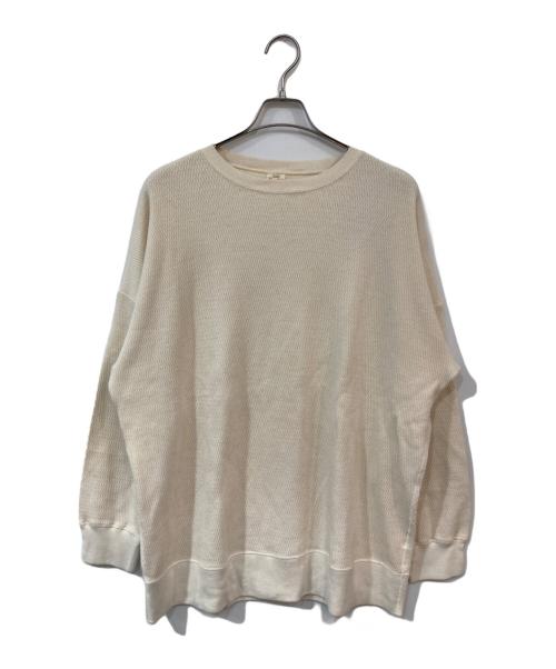 TRADE MARK（トレードマーク）TRADE MARK (トレードマーク) HEAVY THERMAL CREW NECK/ヘビーサーマルクルーネック ホワイト サイズ:SIZE Mの古着・服飾アイテム