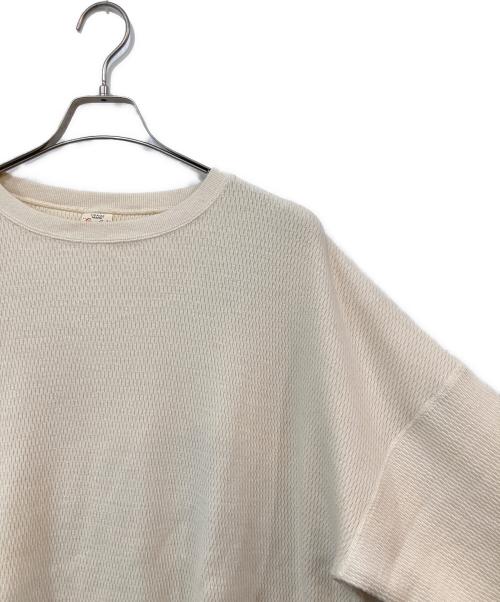 TRADE MARK（トレードマーク）TRADE MARK (トレードマーク) HEAVY THERMAL CREW NECK/ヘビーサーマルクルーネック ホワイト サイズ:SIZE Mの古着・服飾アイテム