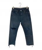 LEVI'Sリーバイス）の古着「501後染めブラックパンツ」｜ブラック