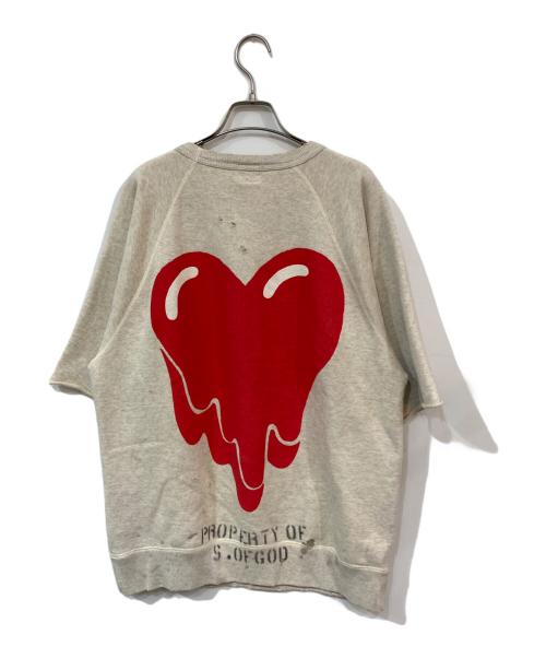 SAINT MICHAEL（セントマイケル）SAINT MICHAEL (セントマイケル) Emotionally Unavailable (エモーショナリー・アンアベイラブル) EU STM SS SWEAT グレー サイズ:Ｌの古着・服飾アイテム