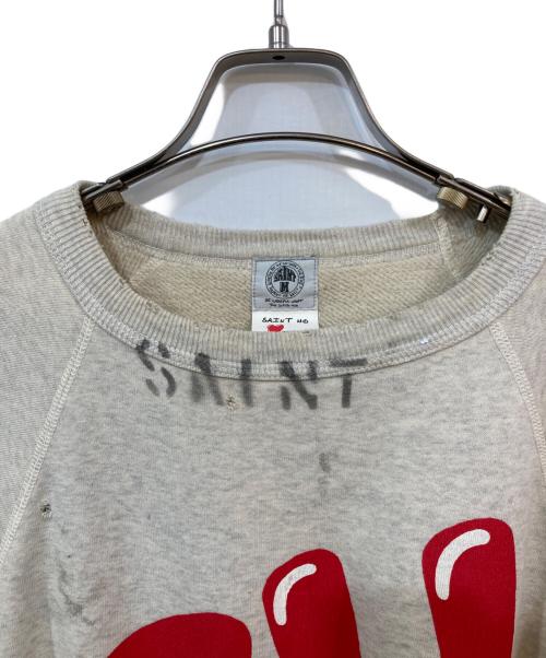 SAINT MICHAEL（セントマイケル）SAINT MICHAEL (セントマイケル) Emotionally Unavailable (エモーショナリー・アンアベイラブル) EU STM SS SWEAT グレー サイズ:Ｌの古着・服飾アイテム