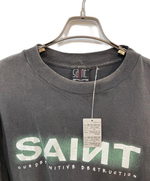 SAINT MICHAEL（セントマイケル）SAINT MICHAEL (セントマイケル) SAINT SS TEE ブラック サイズ:Ｍの古着・服飾アイテム