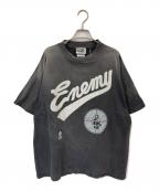 SAINT MICHAELセントマイケル）の古着「PE SS TEE/ SNT ENEMY」｜ブラック