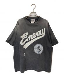 SAINT MICHAEL（セントマイケル）の古着「PE SS TEE/ SNT ENEMY」｜ブラック