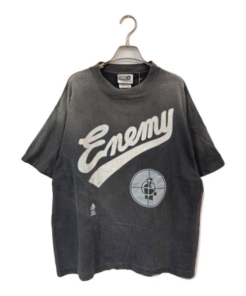 SAINT MICHAEL（セントマイケル）SAINT MICHAEL (セントマイケル) PE SS TEE/ SNT ENEMY ブラック サイズ:L 未使用品の古着・服飾アイテム