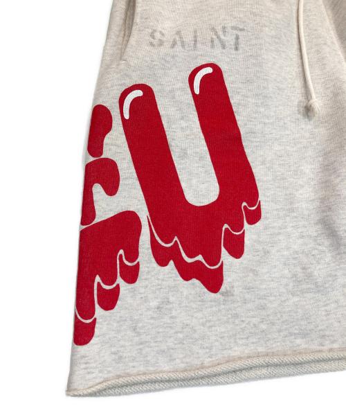 SAINT MICHAEL（セントマイケル）SAINT MICHAEL (セントマイケル) EMOTIONALLY UNAVAILABLE (エモーショナリー・アンアベイラブル) EU STM SHORTS グレー サイズ:SIZE Sの古着・服飾アイテム