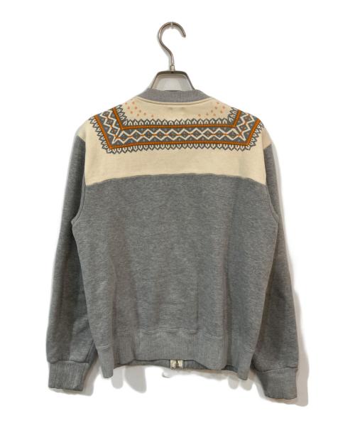 THE FLAT HEAD（ザ・フラットヘッド）THE FLAT HEAD (ザ・フラットヘッド) 雪柄フルジップスウェット グレー サイズ:Sの古着・服飾アイテム