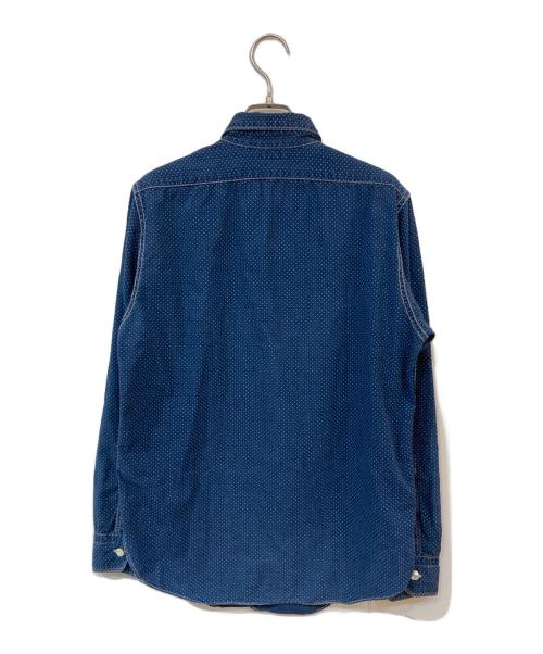 freewheelers（フリーホイーラーズ）FREEWHEELERS (フリーホイーラーズ) CONDUCTOR SHIRT POLKA DOT WABASH インディゴ サイズ:15の古着・服飾アイテム