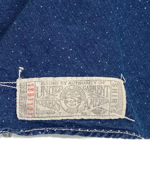 freewheelers（フリーホイーラーズ）FREEWHEELERS (フリーホイーラーズ) CONDUCTOR SHIRT POLKA DOT WABASH インディゴ サイズ:15の古着・服飾アイテム