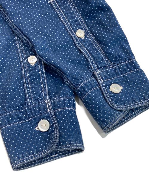 freewheelers（フリーホイーラーズ）FREEWHEELERS (フリーホイーラーズ) CONDUCTOR SHIRT POLKA DOT WABASH インディゴ サイズ:15の古着・服飾アイテム