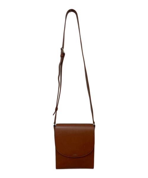 A.P.C.（アーペーセー）A.P.C. (アーペーセー) SACOCHE DEMI-LUNE 22P/サコッシュデミ・ルーン ブラウンの古着・服飾アイテム