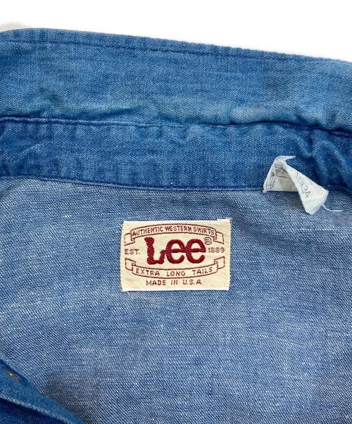 LEE（リー）LEE (リー) ウエスタンシャツ インディゴ サイズ:１６×34の古着・服飾アイテム