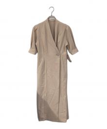 Lily Brown（リリーブラウン）の古着「テーラリングツイルペンシル」｜ベージュ