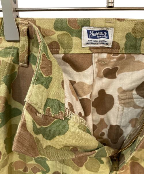 Pherrow's（フェローズ）Pherrow's (フェローズ) カモベイカーパンツ グリーン サイズ:32の古着・服飾アイテム