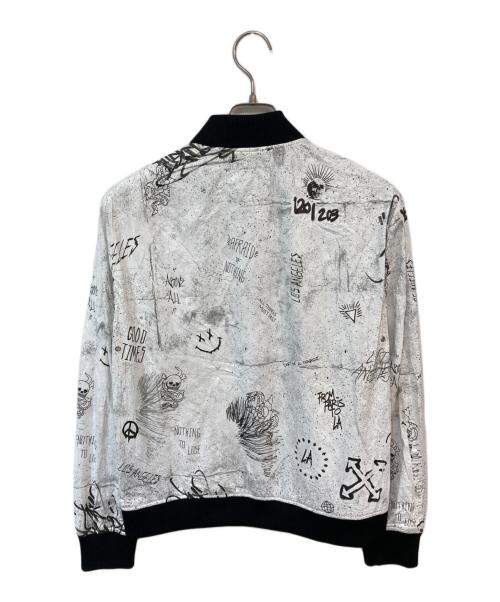 GUESS（ゲス）GUESS (ゲス) MA-1ジャケット ホワイト サイズ:XSの古着・服飾アイテム