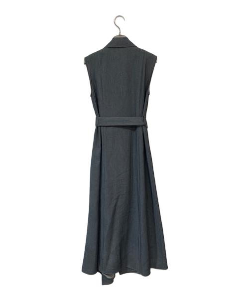 FRAY ID（フレイ アイディー）FRAY ID (フレイ アイディー) アシメラペルテーラードワンピース グレー サイズ:SIZE 0の古着・服飾アイテム