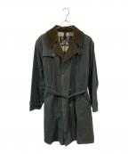 Barbourバブアー）の古着「WHITLEY WAX TRENCH COAT/ウィットレイ ワックス トレンチコート」｜オリーブ