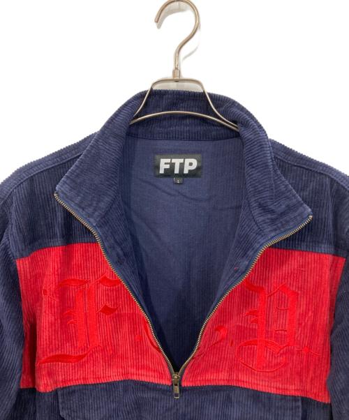 FTP（ファックザポピュレーション）FTP (ファックザポピュレーション) コーデュロイジャケット ネイビー サイズ:SIZE Lの古着・服飾アイテム