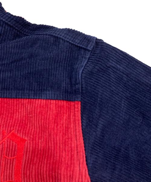 FTP（ファックザポピュレーション）FTP (ファックザポピュレーション) コーデュロイジャケット ネイビー サイズ:SIZE Lの古着・服飾アイテム