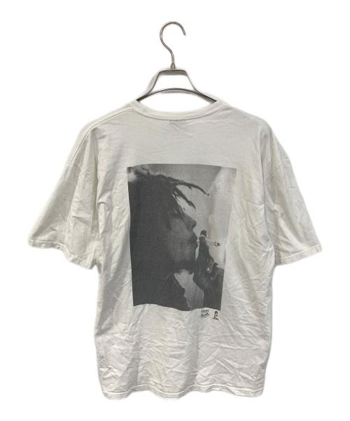 stussy（ステューシー）stussy (ステューシー) Bob Marley Spliff Pigment Dyed ホワイト サイズ:XLの古着・服飾アイテム